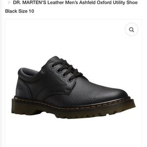 Dr. Martens Black Leather Ashfield Oxford Shoes
